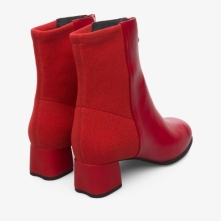 Camper Katie Ankle Boots Red - Womens Singapore WWEQCV-943